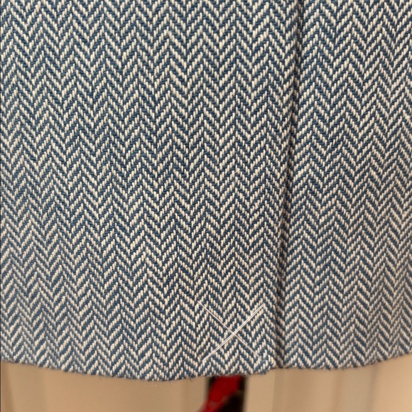 New J. Crew Herringbone one button blue blazer sz 6 - Picture 14 of 14